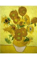 Sunflowers, Vincent Van Gogh. Blank Journal
