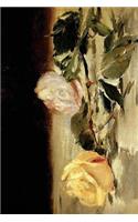 "Two Roses on a Tablecloth" by Edouard Manet: Journal (Blank / Lined)