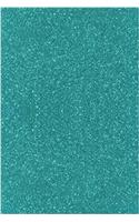 Turquoise Glitter Journal