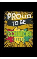 Proud to be technician citizen: Hangman Puzzles - Mini Game - Clever Kids - 110 Lined pages - 6 x 9 in - 15.24 x 22.86 cm - Single Player - Funny Great Gift