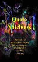 Notebook For Quote