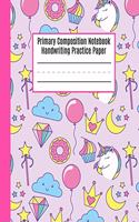 Primary Composition Notebook Handwriting Practice Paper