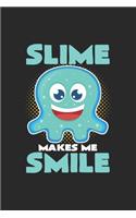 Slime smile: 6x9 Slime - dotgrid - dot grid paper - notebook - notes