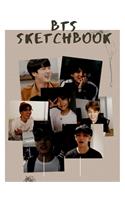 BTS Sketchbook: 150 Page by 7.44" x 9.69 Sketchbook