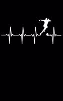 Soccer Player Notebook: Soccer Heartbeat 6 x 9 Lined Ruled Journal Gift for Soccer Players And Kickers (108 Pages)