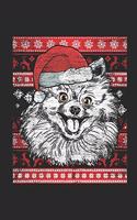 Ugly Christmas Sweater - Pomeranian: Graph Paper Journal (6" X 9" - 120 Pages/ 5 Squares per inch) - Ugly Christmas Gift and Holiday Planner For Women, Men, Teens And Kids