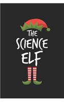 Funny Science Elf Christmas Notebook Gift