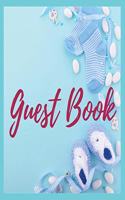 Premium Guest Book - Baby Shower It's a Boy - 80 Premium color pages- 8.5 x8.5