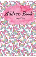 Address Book Large Print
