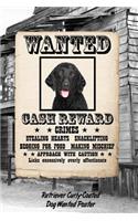 Retriever Curly-Coated Dog Wanted Poster: Weekly Planner Notebook 365 Daily - 52 Week Journal 120 Pages 6x9