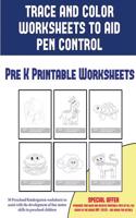 Pre K Printable Worksheets (Trace and Color Worksheets to Develop Pen Control)