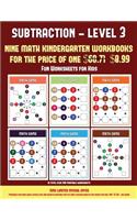Fun Worksheets for Kids (Kindergarten Subtraction/Taking Away Level 3)