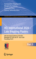 Hci International 2024 - Late Breaking Posters