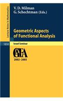 Geometric Aspects of Functional Analysis