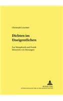 Dichten Im Uneigentlichen