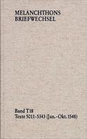 Philipp Melanchthon (Band T 18), Texte 5011-5393 (1548)