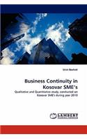 Business Continuity in Kosovar SME's