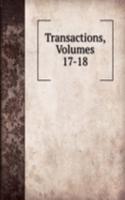 Transactions, Volumes 17-18