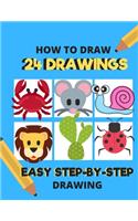 How To Draw 24 Drawings Easy Step By Step Drawing