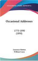 Occasional Addresses