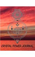 Crystal Power Journal: Isometric Crystal Grid and Small Hexagonal Grid Pages-Blank Lined Pages for Sacred Geometry Meditation Notes