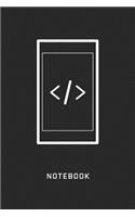Coding Notebook HTML Lined Journal Gift For Programmer