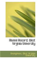 Alumni Record, West Virginia University: (English)