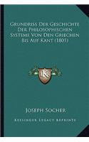 Grundriss Der Geschichte Der Philosophischen Systeme Von Den Griechen Bis Auf Kant (1801)
