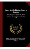 Cases Decided in the Court of Session