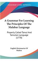 A Grammar For Learning The Principles Of The Malabar Language