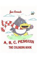 A B C Penguin Coloring Book