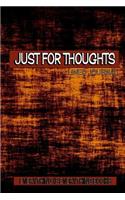 Just For Thoughts Soft Cover Lined Journal/Notebook (Orange Rustic)