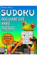 Famous Frog Sudoku 400 Giant Size Hard Puzzles