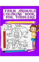 Farm Animals Coloring Book For Toddlers