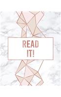 Read It!: An Author's Book For Down Time Reading Tracker