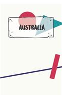 Australia: Ruled Travel Diary Notebook or Journey Journal - Lined Trip Pocketbook for Men and Women with Lines