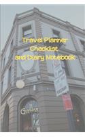 Travel Planner Checklist and Diary Notebook