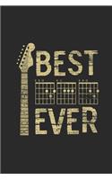 Best Dad Ever Guitar: Guitars Notebook, Blank Lined (6" x 9" - 120 pages) Musical Instruments Themed Notebook for Daily Journal, Diary, and Gift