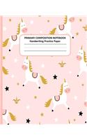 PRIMARY COMPOSITION NOTEBOOK Handwriting Practice Paper