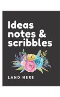 Ideas Notes & Scribbles Land Here