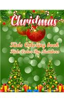 Christmas Kids Coloring Book Kids Color By Numbers