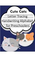 Letter Tracing Book Handwriting Alphabet for Preschoolers Cute Cats