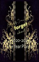 Stuff I Might Forget About 2020-2024 Five Year Planner: Monthly Organizer And Five Year Planner Gifts - Firegold