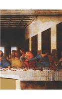 The Last Supper Black Pages Sketchbook: Leonardo Da Vinci Mural Painting Renaissance Art Notebook Large Artistic All Black Paper Blank Sketch Pad Jesus Christ & Disciples Draw & Paint With(Black Art Sketchbooks)