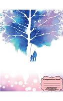 Father And Child Watercolor Composition Book