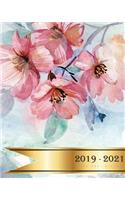 2019 - 2021 Three Year Planner: Spring Flowers Watercolor, 36 Monthly Calendar, 3 Years Schedule Planner Agenda Organizer Personal Time Management Journal Yearly Monthly Tasks(4 Appointment Notebook)