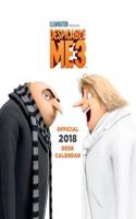 Despicable Me 3 Official Desk Easel 2018 Calendar - Month To