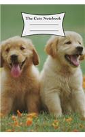 Cute Notebook: Composition Notebook - 120 Pages Lined Notebook - Cute Golden Retriever Style (6 X 9)