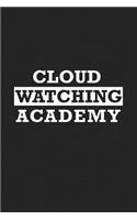 Cloud Watching Academy: A 6x9 Inch Matte Softcover Journal Notebook with 120 Blank Lined Pages