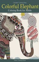 Colorful Elephant Coloring Book for Adults